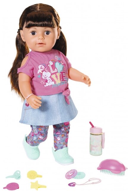 Zapf Creation Baby Born Sœur brune 43 cm