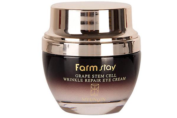 Crème pour les yeux réparatrice de rides aux cellules souches de raisin Farmstay
